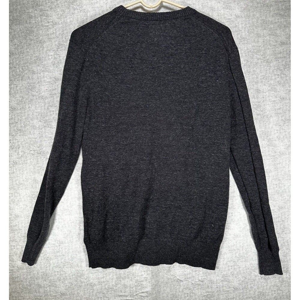 American Eagle Men's Heather Gray Cotton Long Sleeve Crewneck Sweater Size Small - Picture 6 of 6